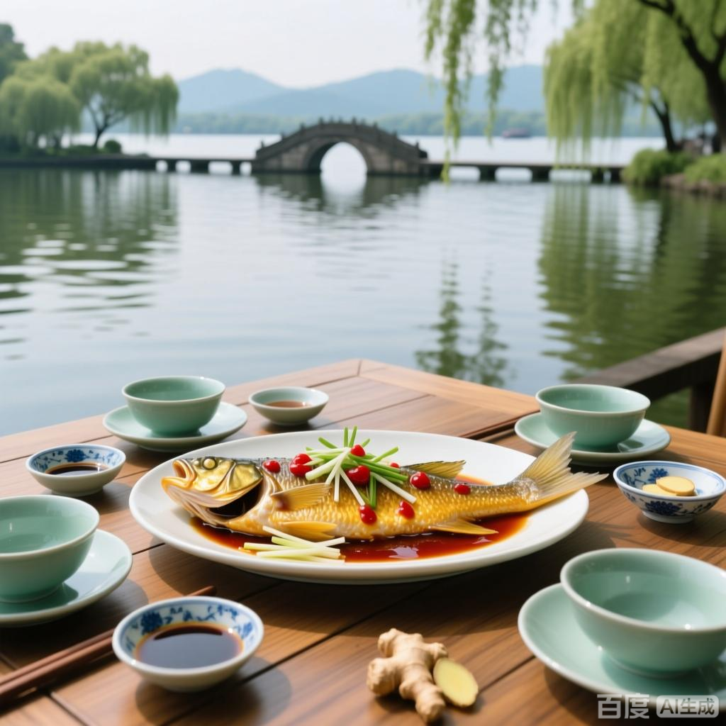 遗憾-西湖醋鱼-夕阳西下